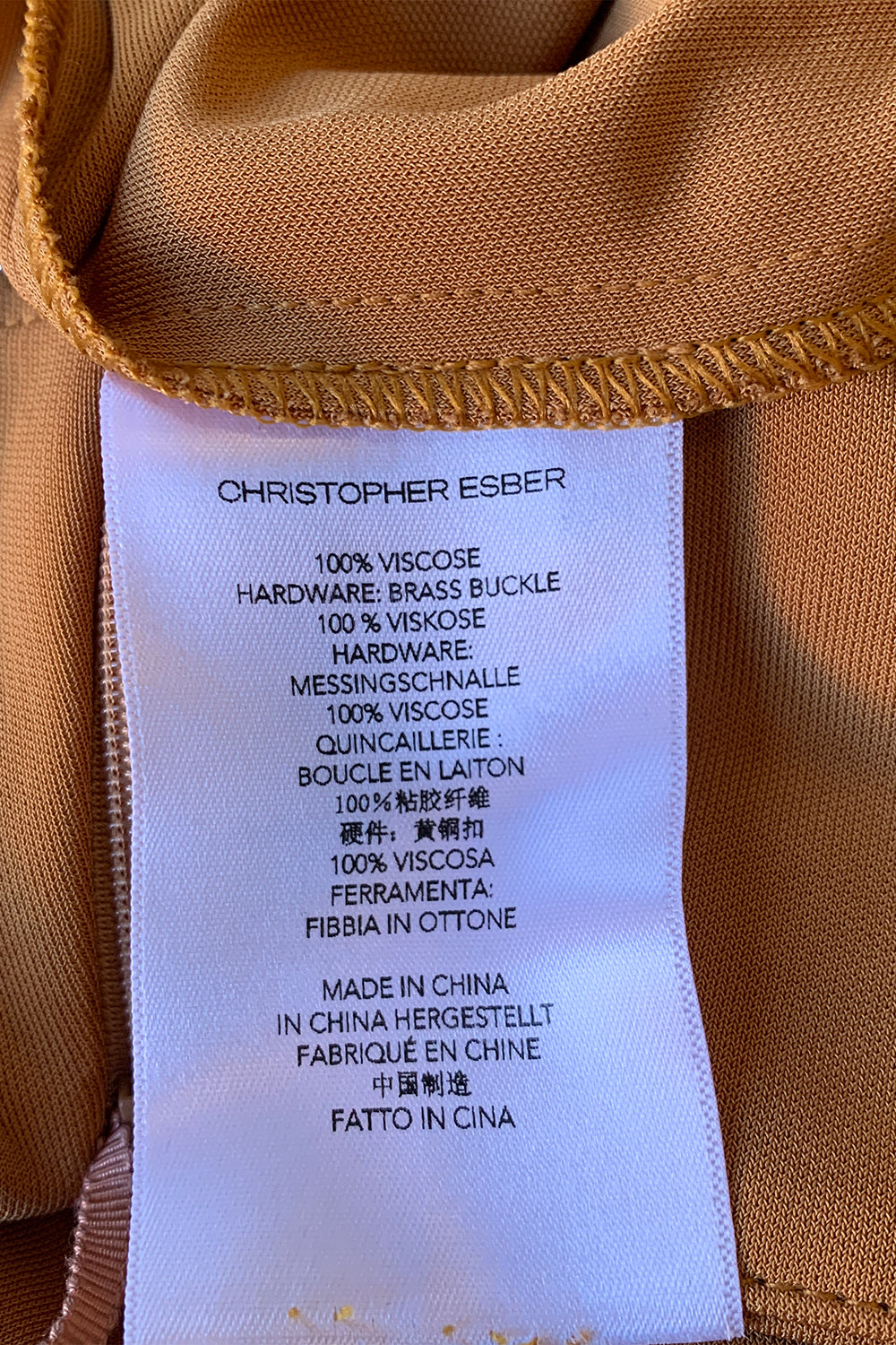 Christopher Esber Caramel Skirt