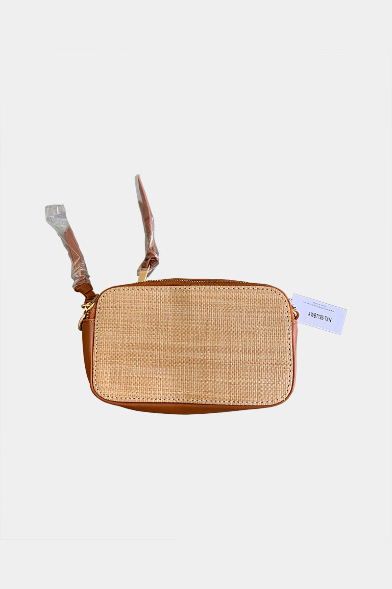 Angels Whisper Tan Clutch Bag