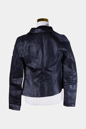 TEMT Black Leather Biker Jacket