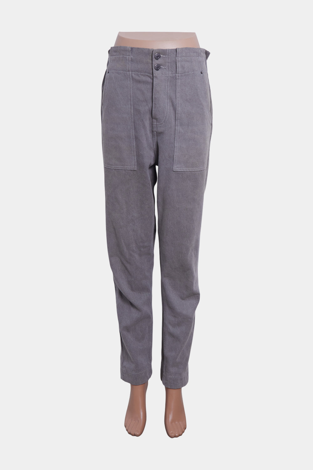 Magali Pascal Grey Paperbag High Waist Jeans