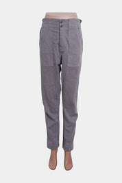 Magali Pascal Grey Paperbag High Waist Jeans