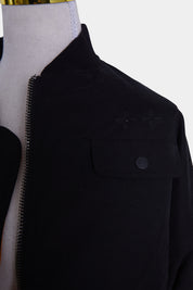 KSUBI Black Reversable Bomber Jacket