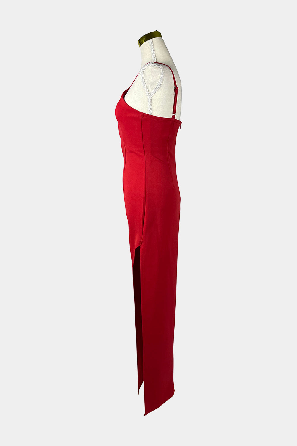 SHAREEN Red Bodycon Evening Dress