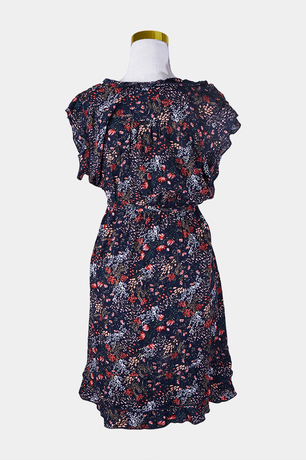 Caroline Morgan Navy Floral Dress