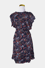 Caroline Morgan Navy Floral Dress