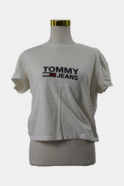 Tommy Jeans White Logo T-Shirt