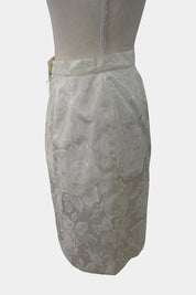 JSK White Floral Skirt