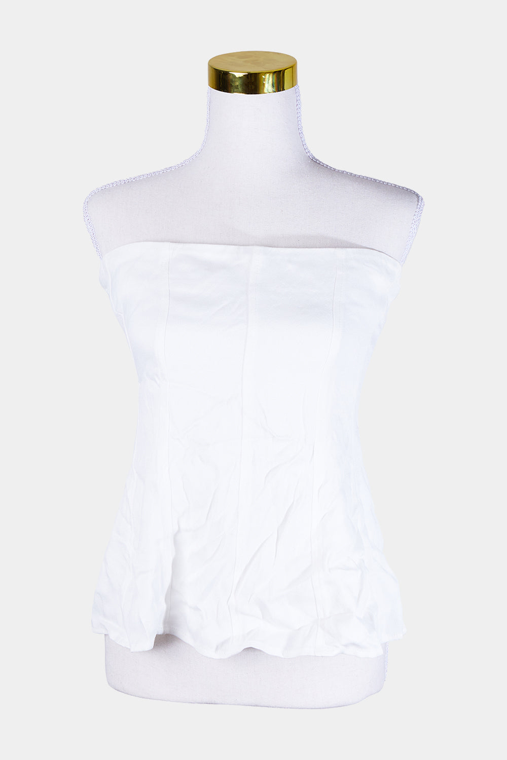 Third Form White Strapless Top