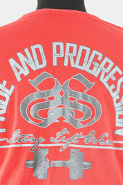 Strong Lift Wear Gym workout Red Graphic Tee