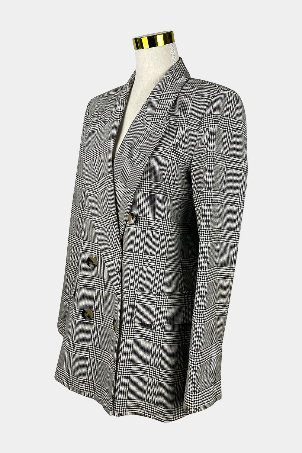 ZARA Black Houndstooth Blazer