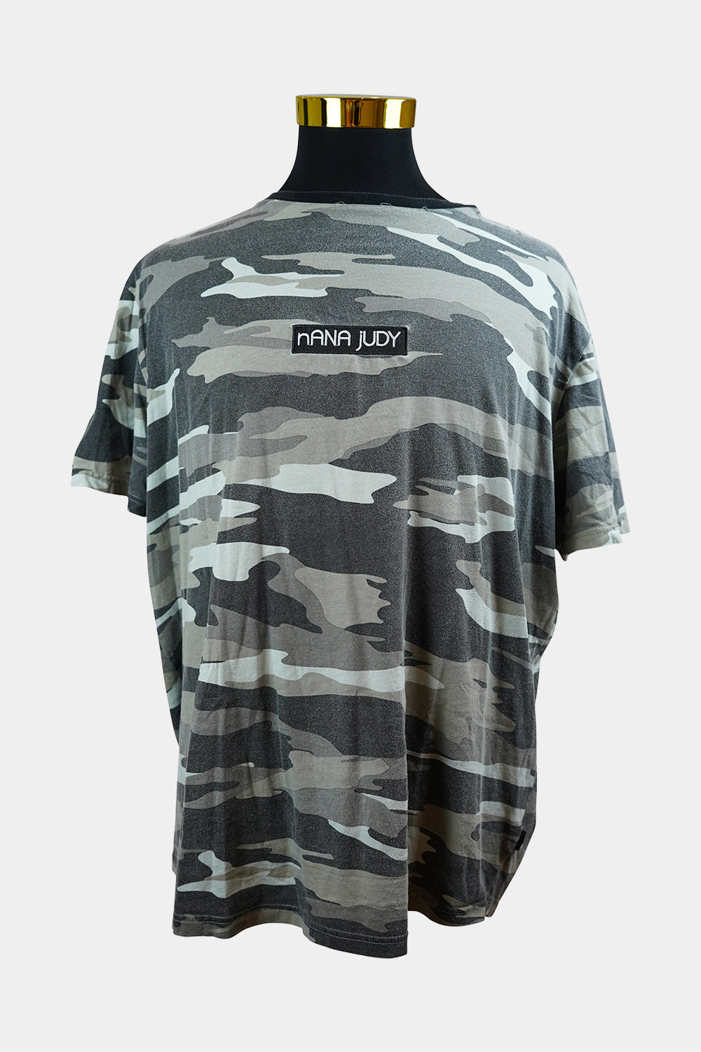 Nana Judy Green Camouflage Crew Neck Tee