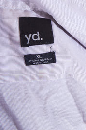 YD Beige Black Trim Detail Button Down Shirt