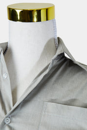 Collection Larnmu Khaki Button Down Shirt