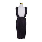 MISSGUIDED Black Plunge Neck Pleated Cocktail Dress
