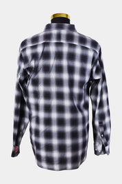 G Star Raw Black and White Plaid Button Down Shirt