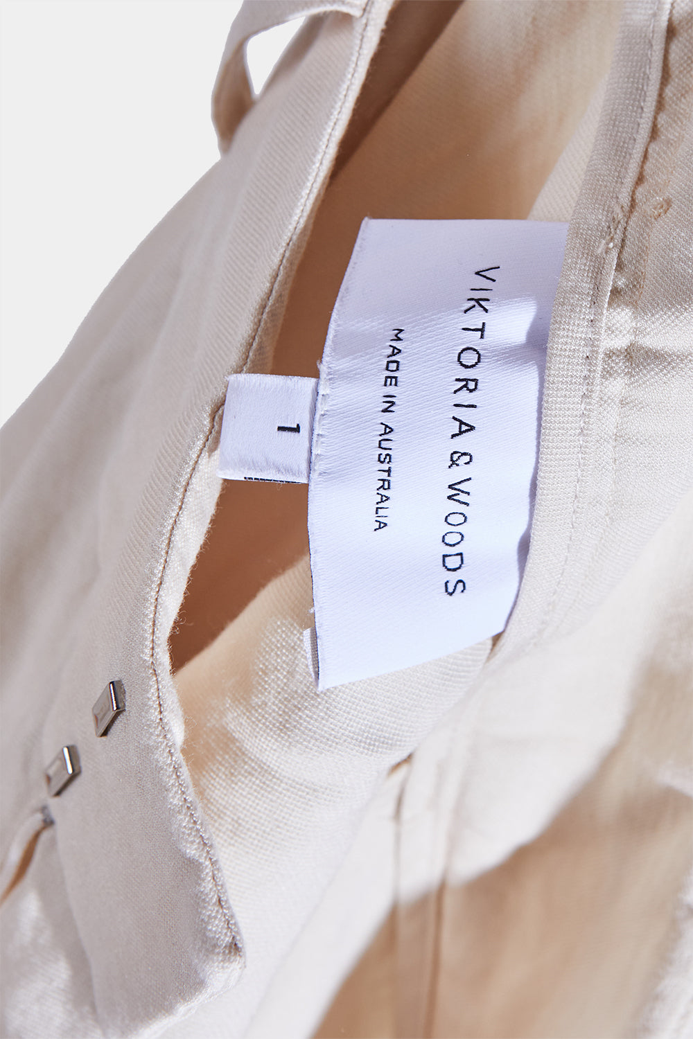Viktori & Woods Pale Yellow High Waisted Relaxed Pants