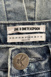 One Teaspoon Vintage Blue Denim Skirt
