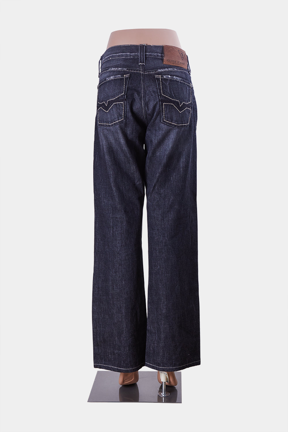 GUESS Black Distressed Relaxed Fit Jeans
