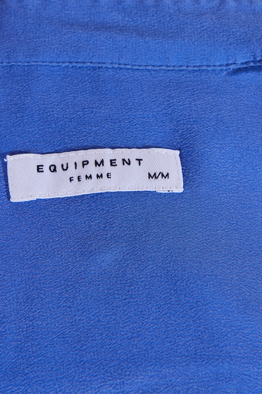 Equipment Femme Blue Silk Button Down Shirt