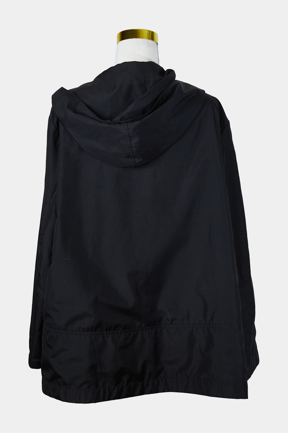 Jacquie E Black Zip Up Hooded Wind Jacket