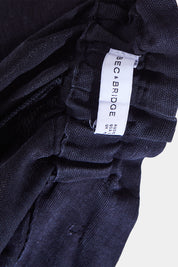 Bec + Bridge Navy High Waisted Paperbag Pants