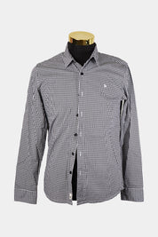 HFEUFR Black and White Check Button Down Shirt