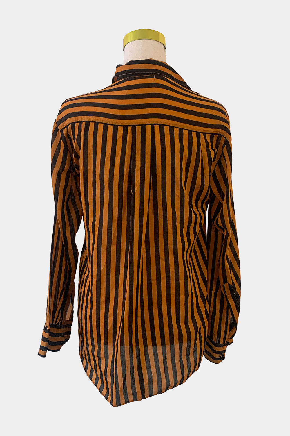 Lee Matthews Orange And Black Shirt