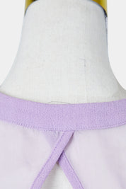 PARADISCO Lilac Print Mesh Back Mini Dress