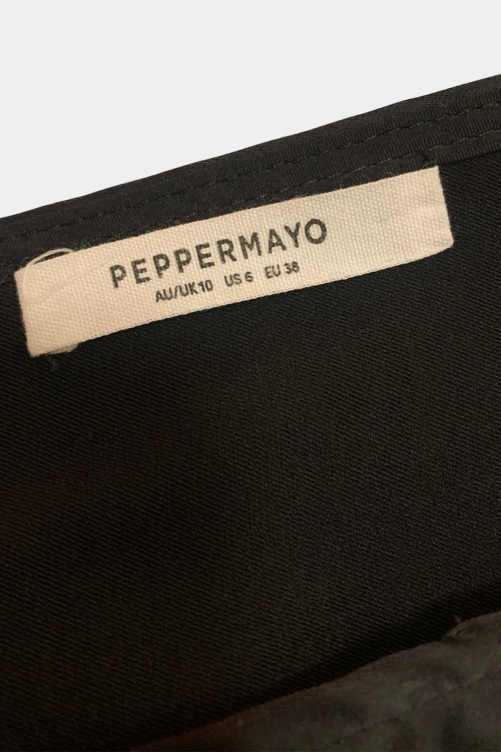 Pepper Mayo Black Dress