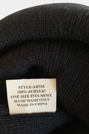 Grace Collection Navy Slogan Beanie