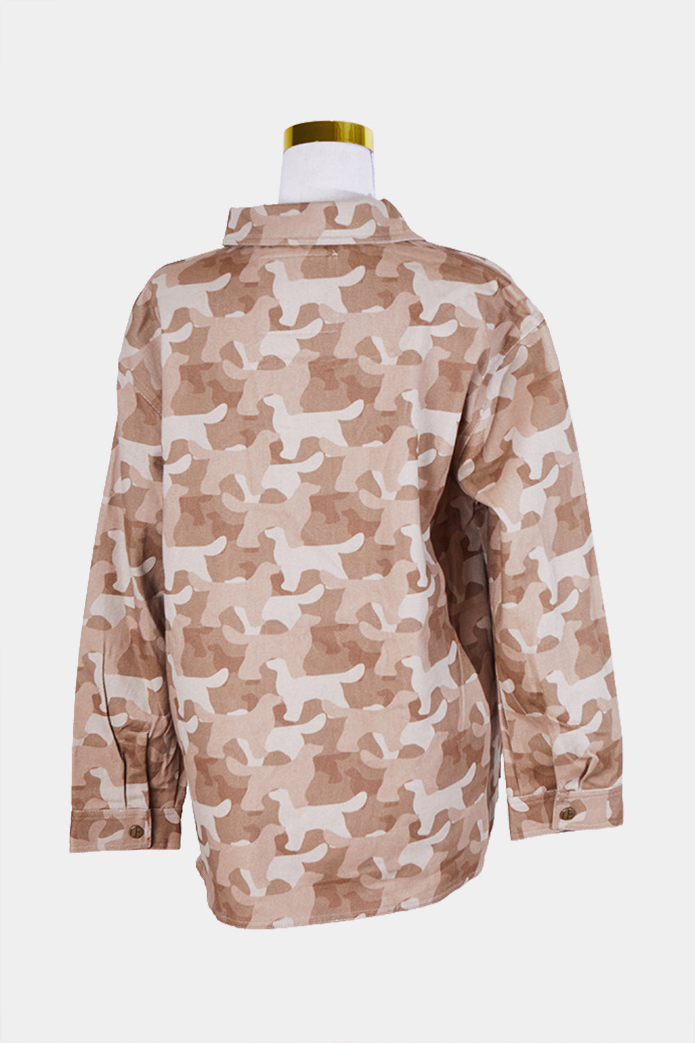 Unreal Fur Brown Camouflage Shacket
