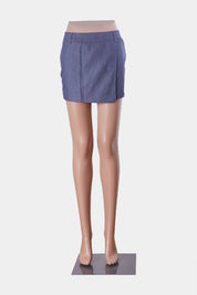 MOTEL Grey Soft Tailored Mini Skirt