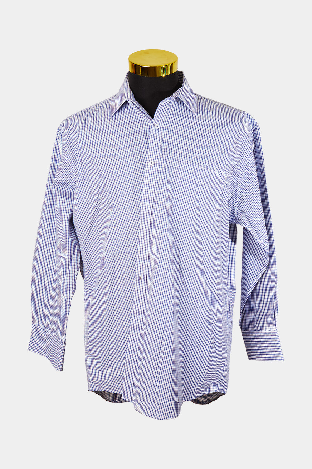 Van Heusen Blue White Pattern Button Down Shirt