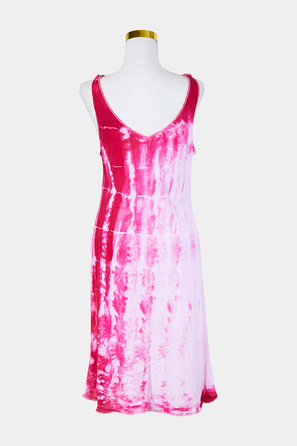 Assorted Brands Pink Tie Dye Lace Detail Slip Dress