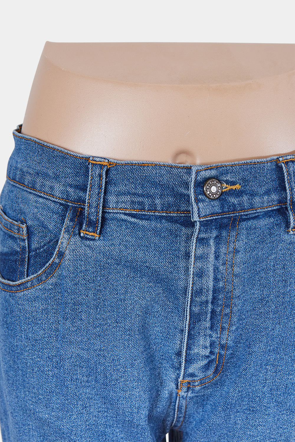 Jeans And Co Blue Low Rise Relaxed Leg Jean