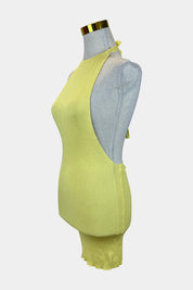 LIONESS Yellow Halter Top