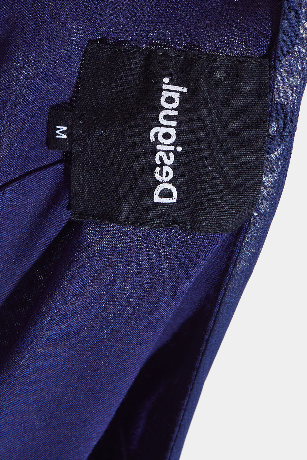 DESIGUAL Blue Belted Print Dress