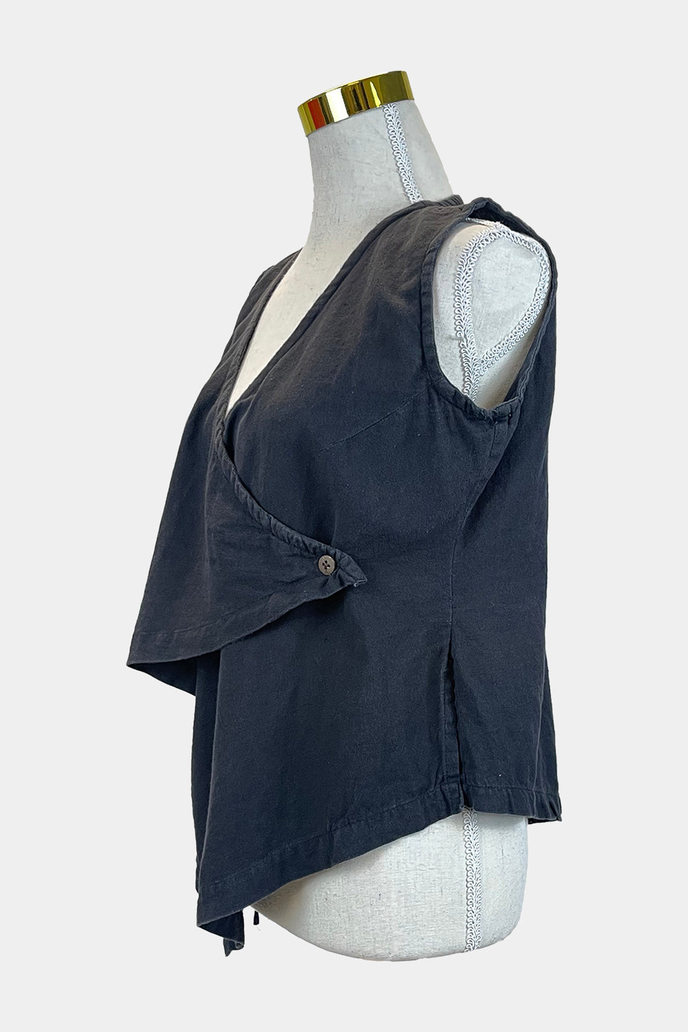 ISHKA Black Wrap Top