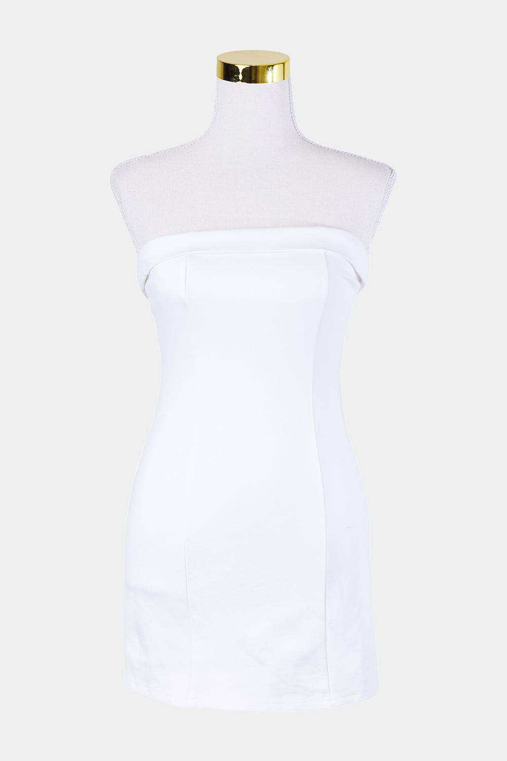 Beginning Boutique White Strapless Dress