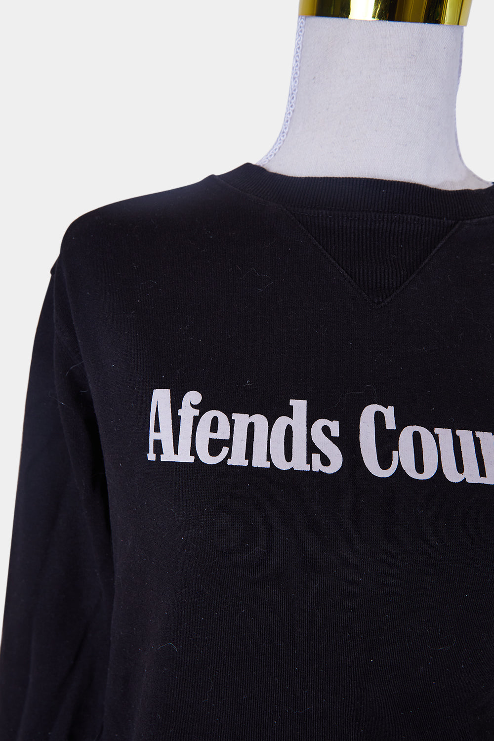 AFENDS Black Logo Print Sweater