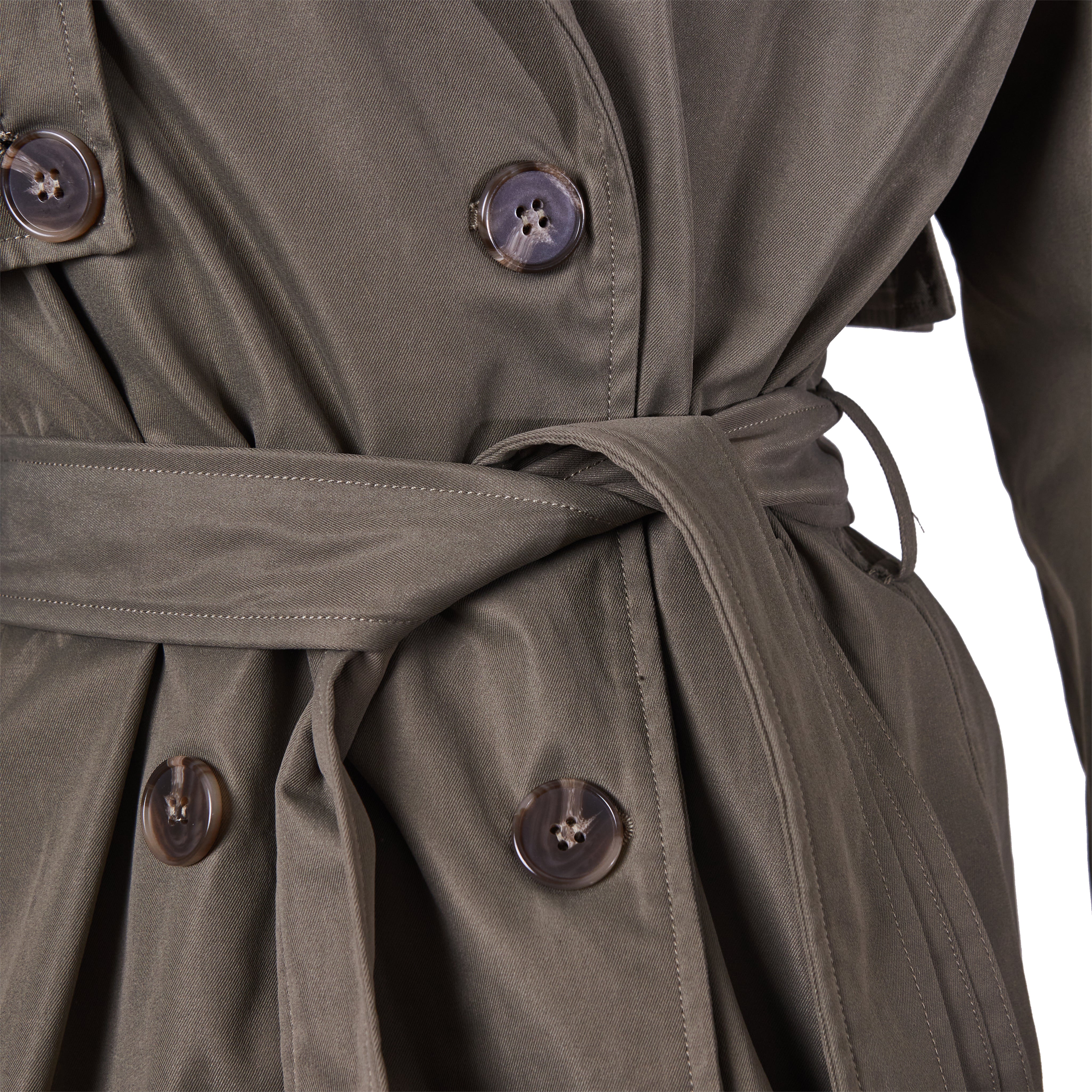 Style Addict Khaki Long Trench Coat