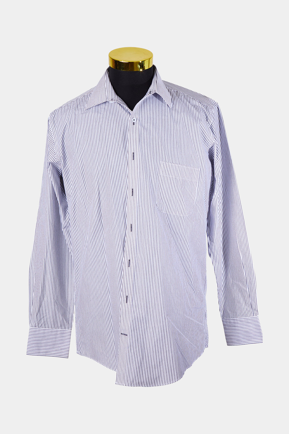 Van Heusen Black Stripe Button Down Shirt