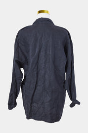 RANIER Black Beaded Linen Blazer