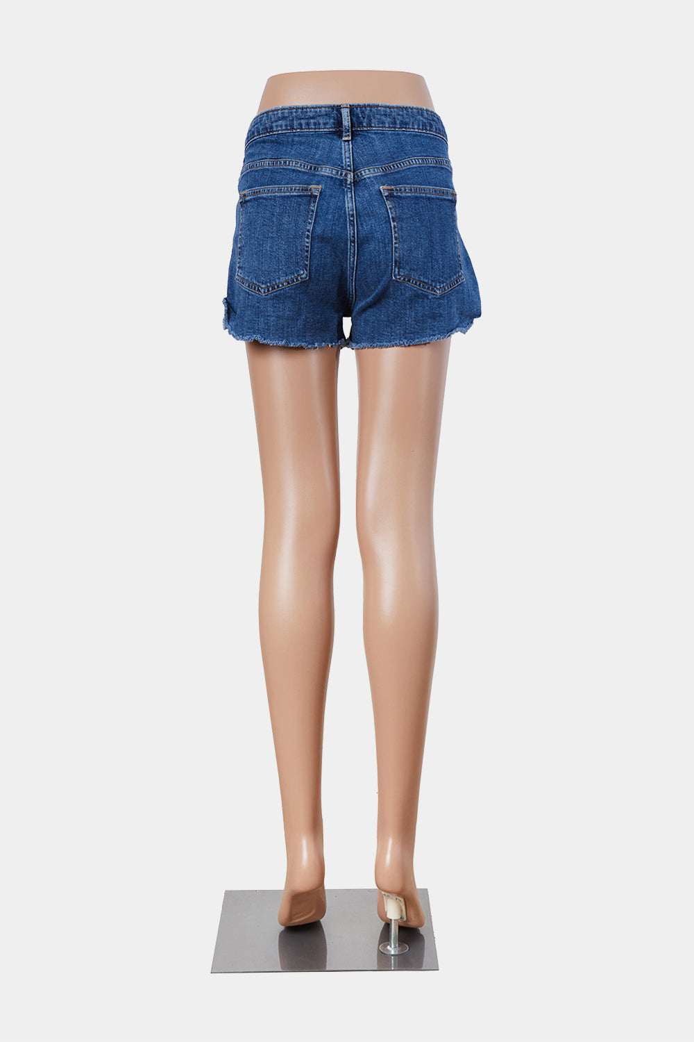 Assorted Brands Blue Stitchinig Detail Denim Shorts