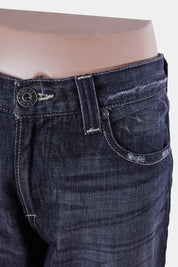 GUESS Black Distressed Relaxed Fit Jeans