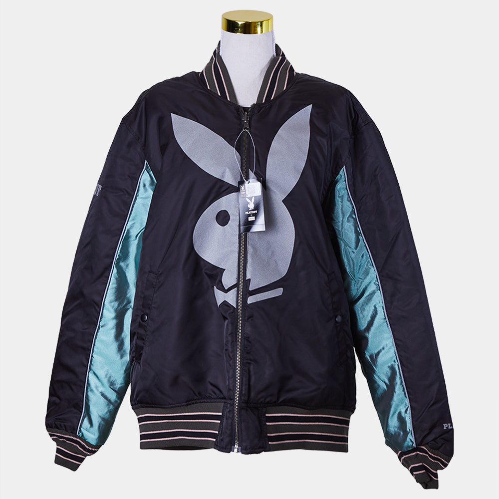 Playboy By Huf Black Reversable Bomber Jacket