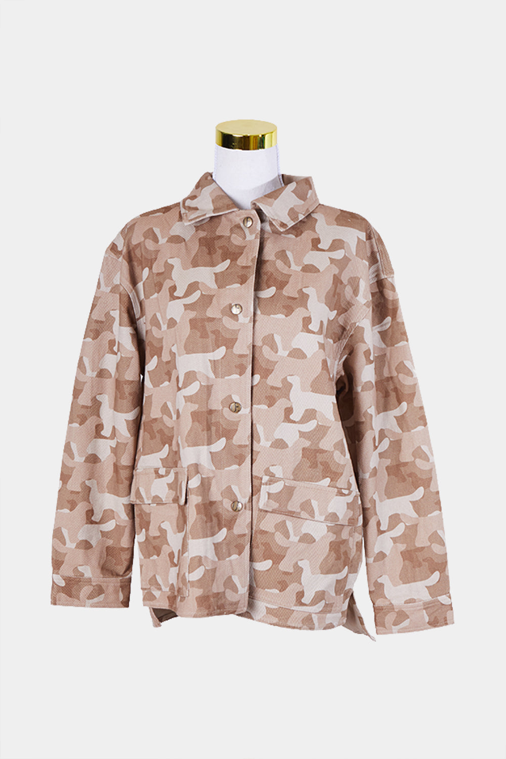 Unreal Fur Brown Camouflage Shacket