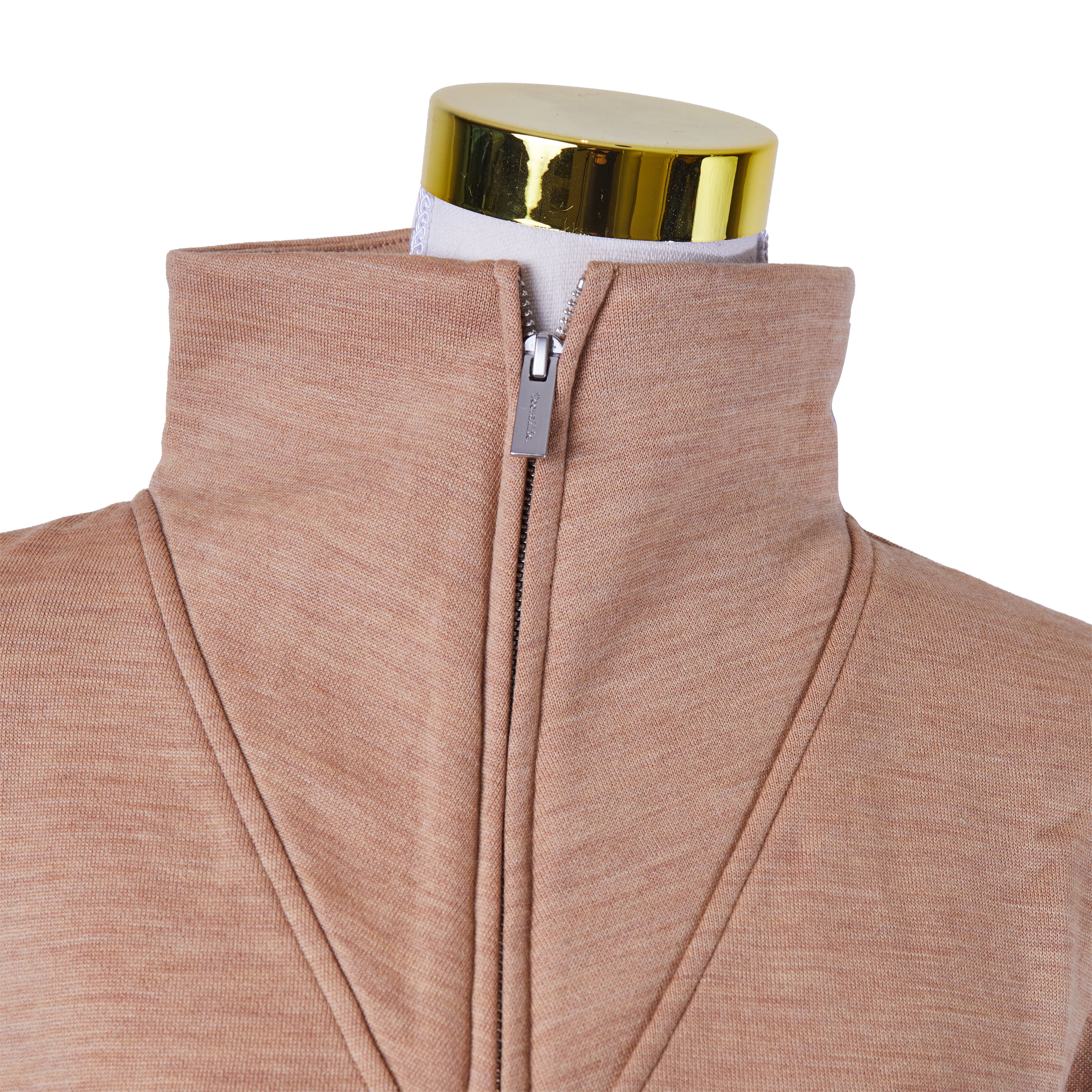 TOORALLIE Brown Zip Up Casual Jacket