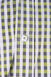 BUGATCHI Green Check Button Down Shirt