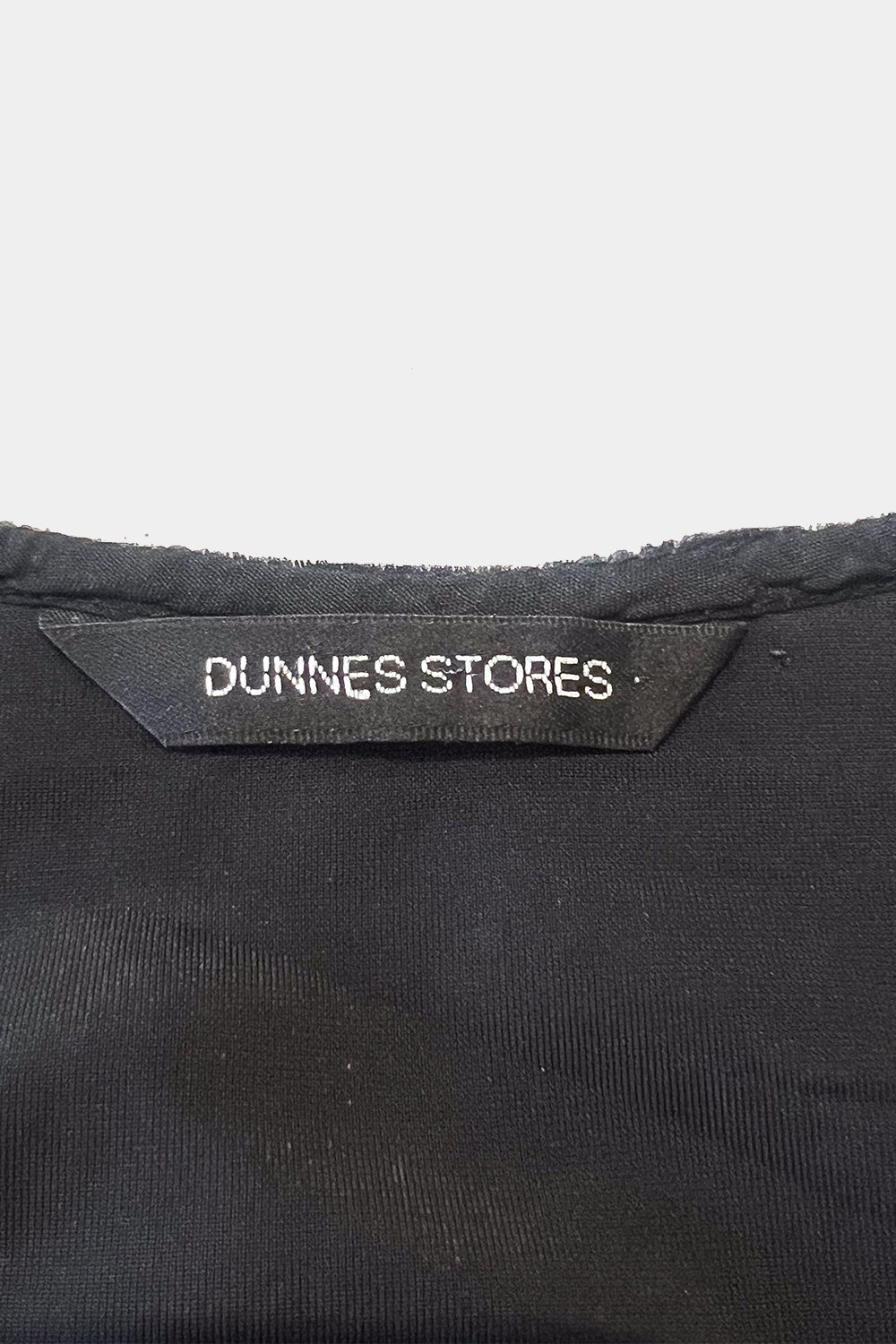 Dunnes Stores Black Velevt Beaded Crop Top